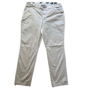 Ladies Womens Lee Tailored Chino Khakis SZ 16 Inseam 30”